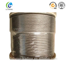 Cuerda de alambre de acero galvanizado 6x7 + Fc en bobinas